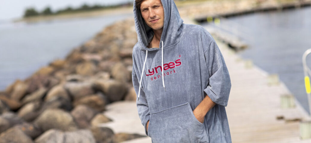 poncho vinterbadning bomuld